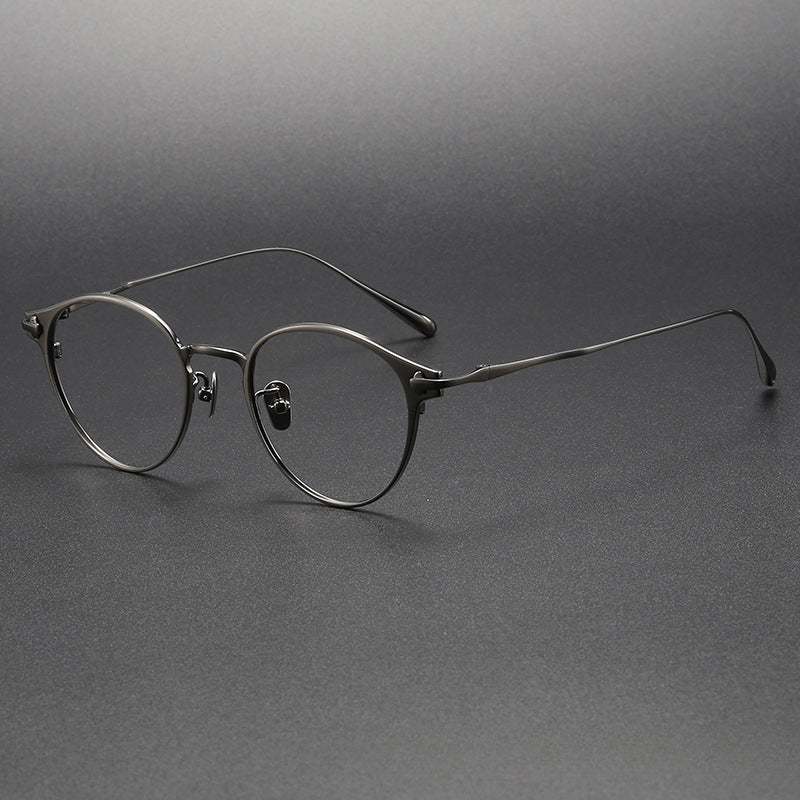 Titanium Vintage Oval Eyeglasses Frames respect-dome