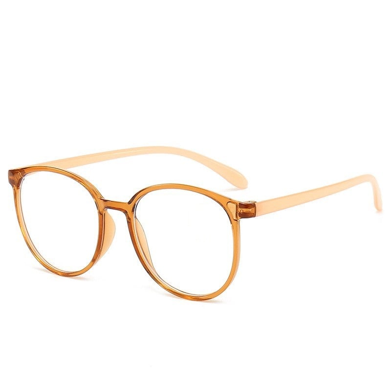 Round frame anti-blue light reading glasses