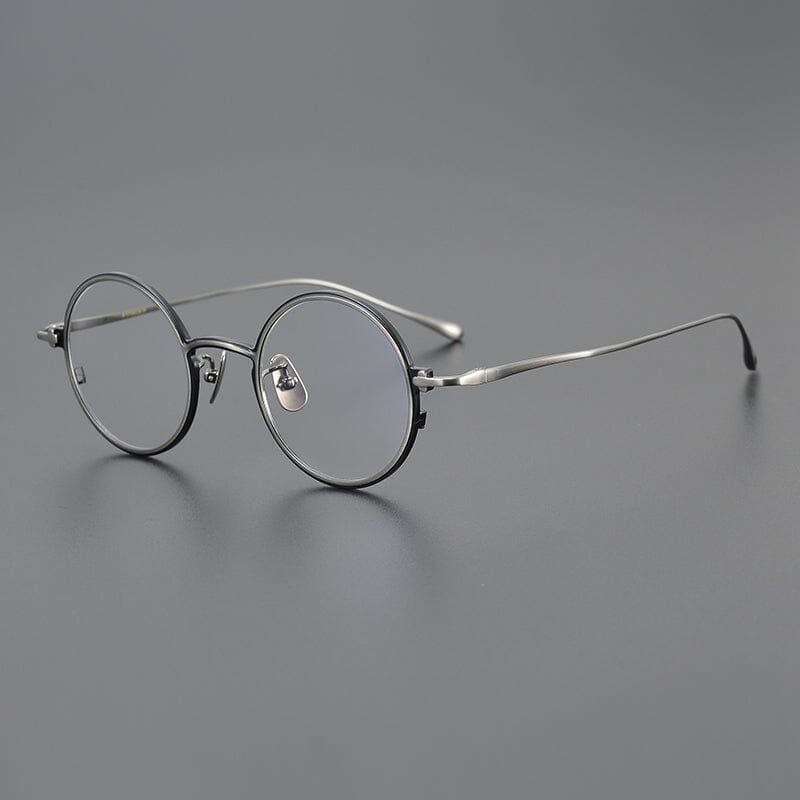 Chris Vintage Round Titanium Eyeglasses Frame
