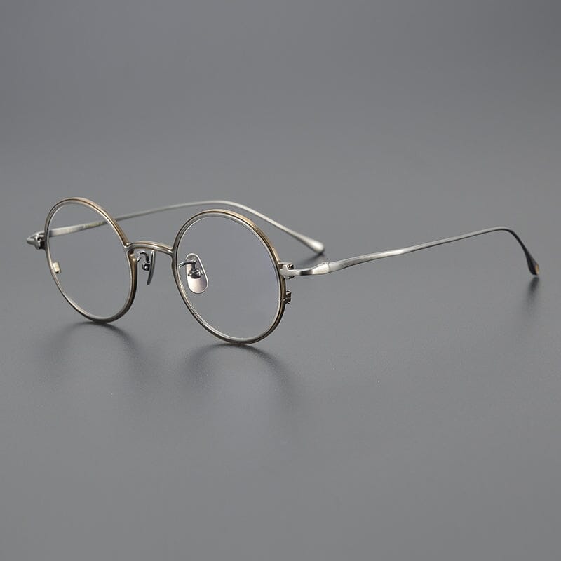 Chris Vintage Round Titanium Eyeglasses Frame