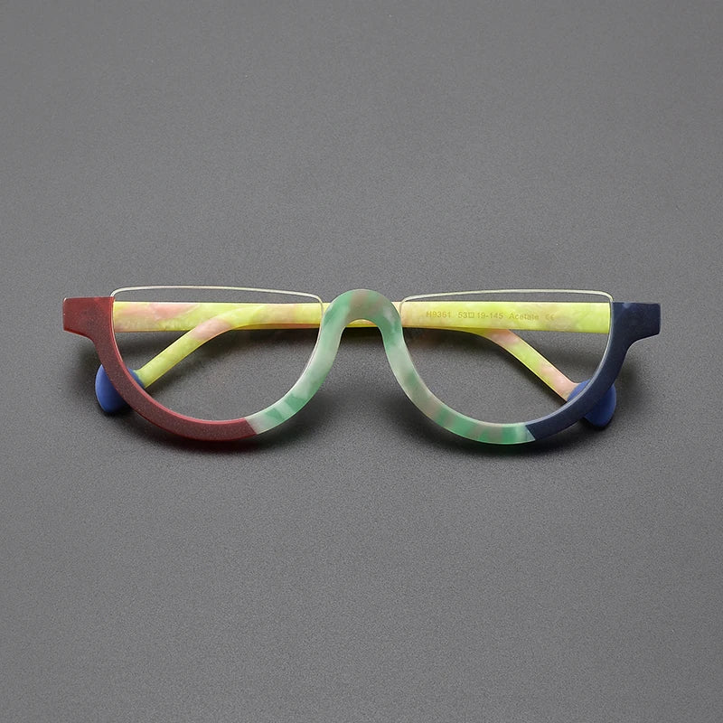 Cyd Retro Semi Circle Acetate Glasses Frame