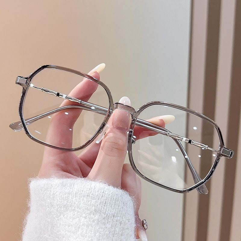 Glitter large anti-blue light reading glasses