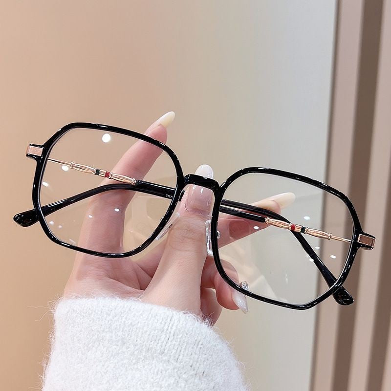 Glitter large anti-blue light reading glasses