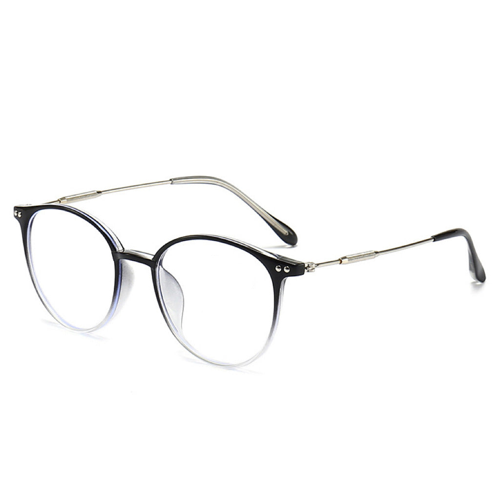 Large frame anti-blue light reading glasses