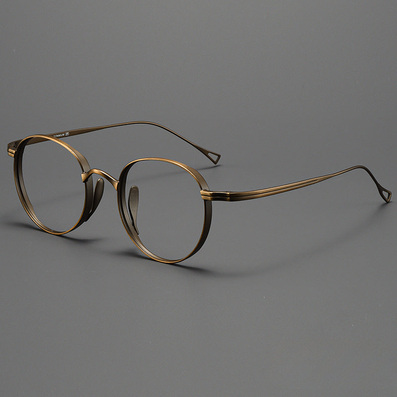 Kylar Titanium Vintage Round Eyeglasses Frames