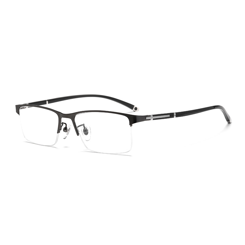 Half-frame anti-blue light reading glasses