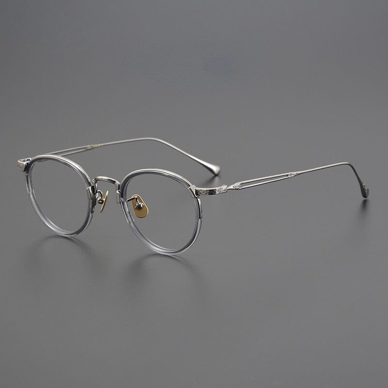 Daran Titanium Round Glasses Frames
