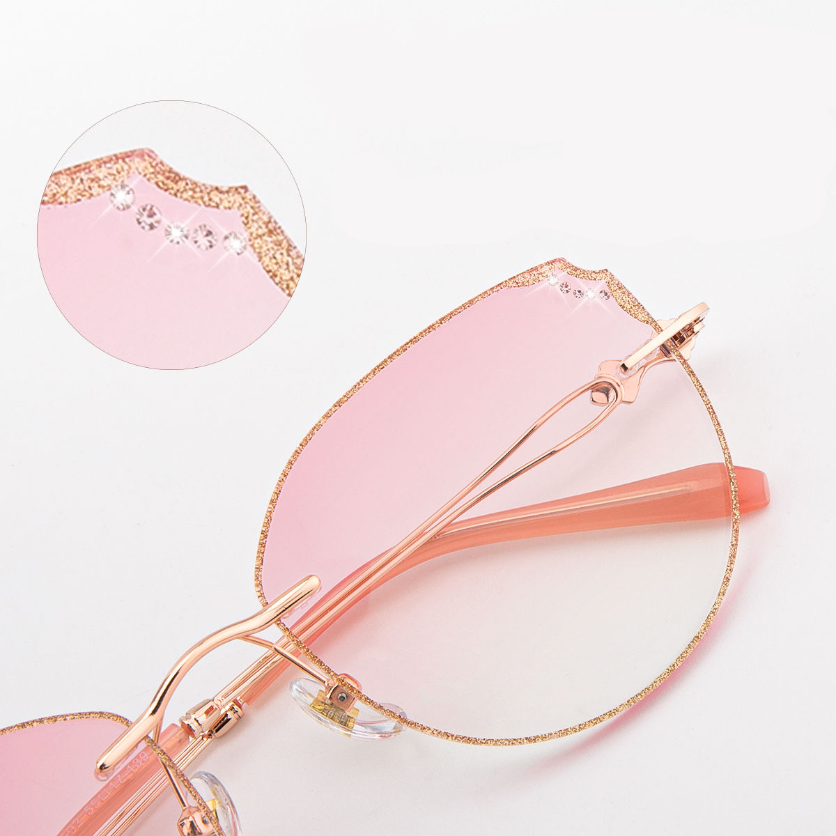 Hd frameless anti-blue light reading glasses