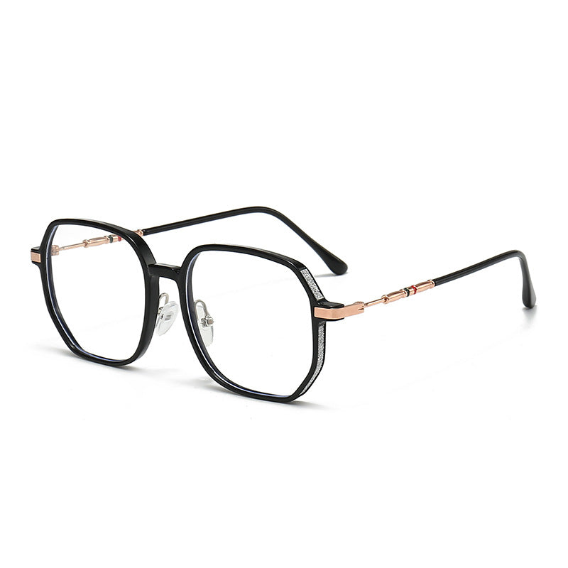 Glitter large anti-blue light reading glasses