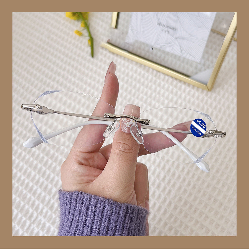 High-definition diamond reading glasses