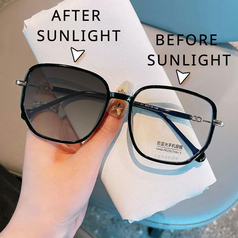 Photochromism anti-blue light presbyopia glasses