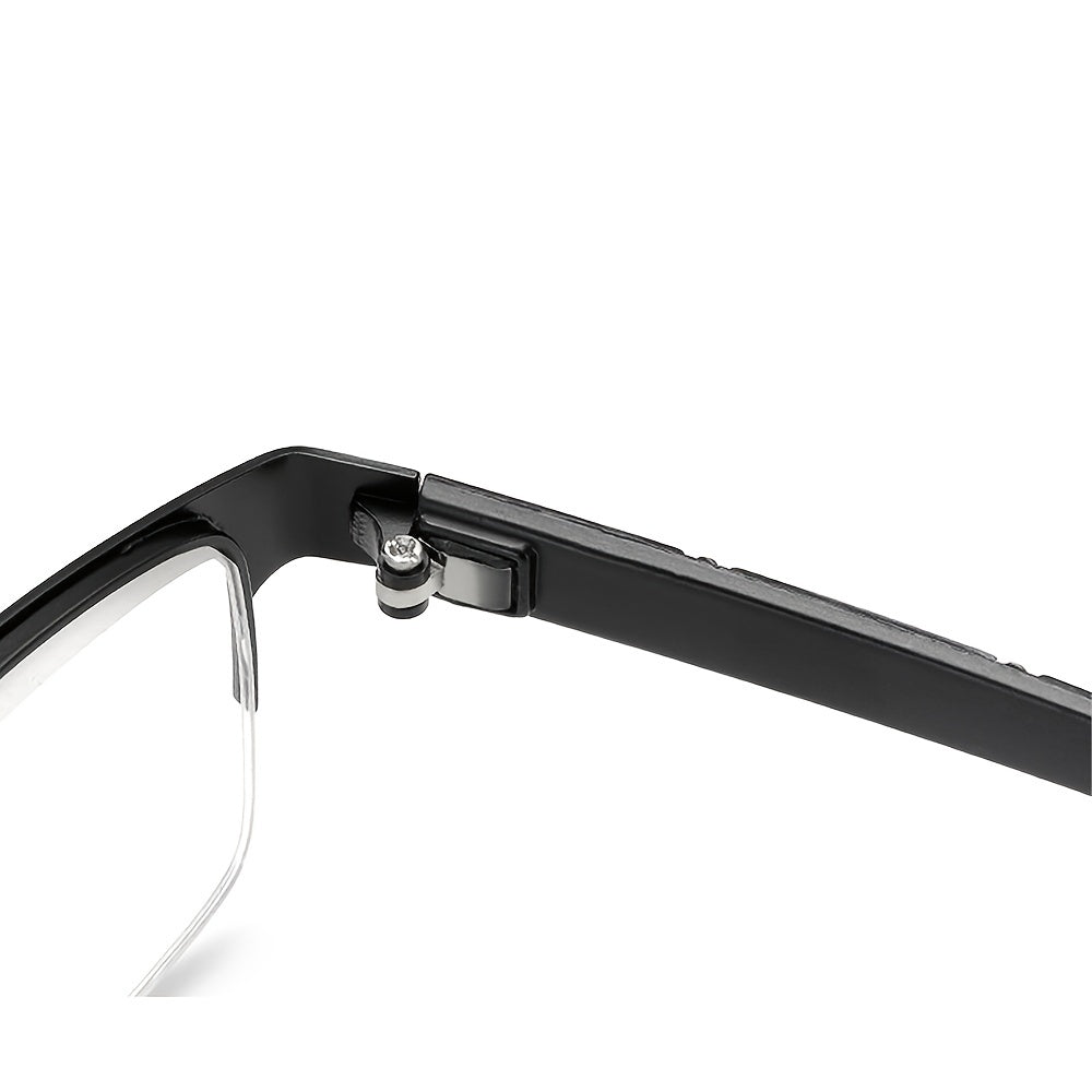 Metal alloy half frame reading glasses