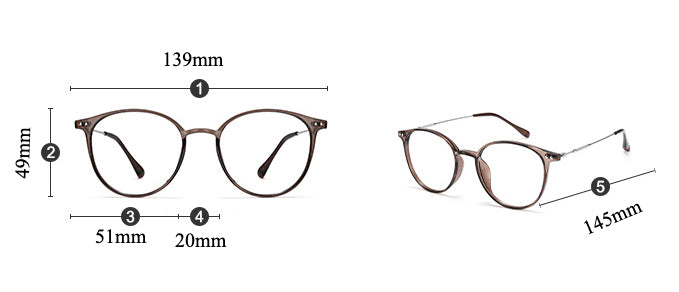 TR90 Round Glasses Frames BZ9531