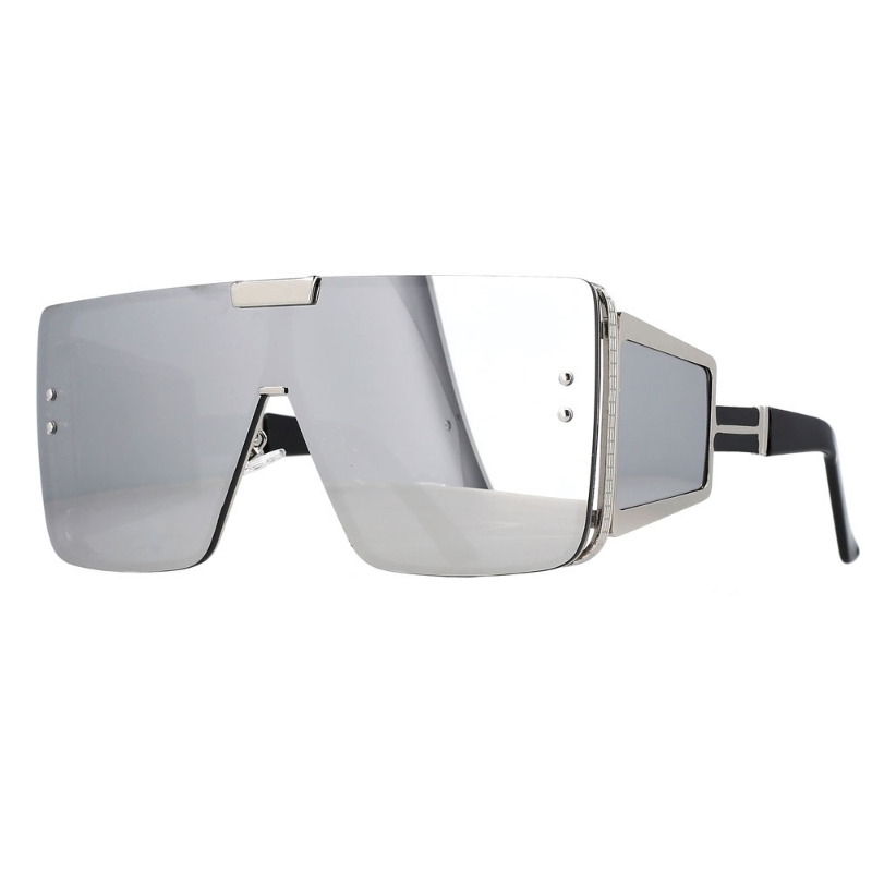 Square Oversized One Lens Sunglasses