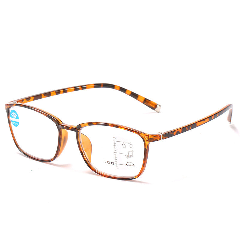 Anti-blue light smart zoom reading glasses