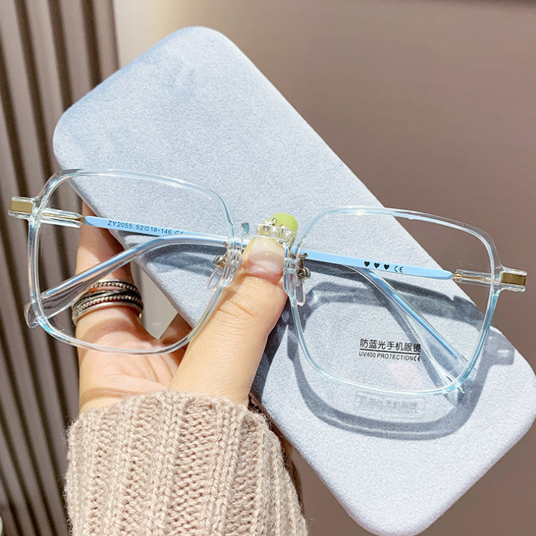 Versatile large frame anti-blue light reading glasses