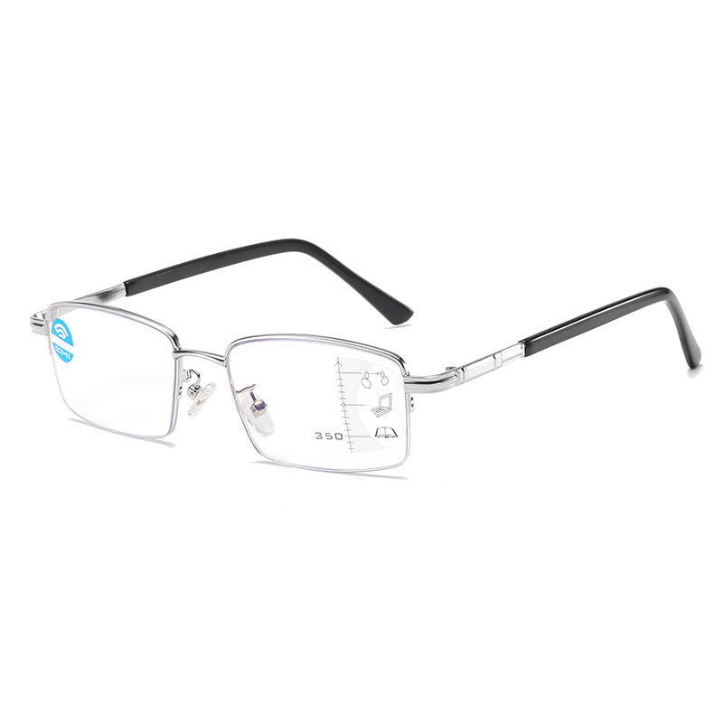 Progressive multi-focus reading glasses