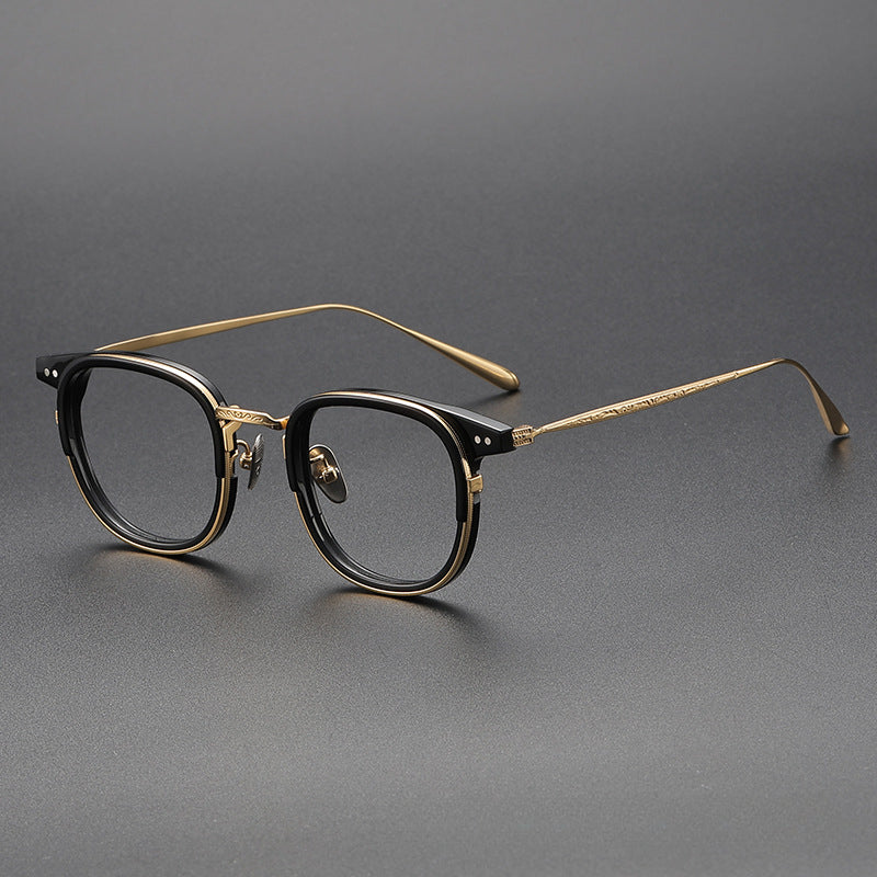 Elior Titanium Vintage Square Eyeglasses Frames