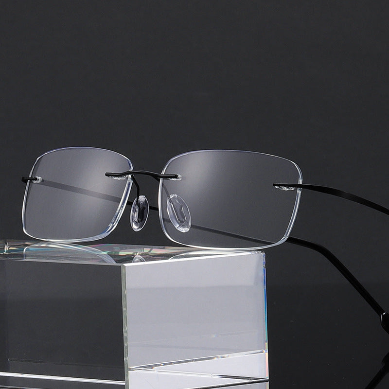 Titanium anti-blue light presbyopia glasses