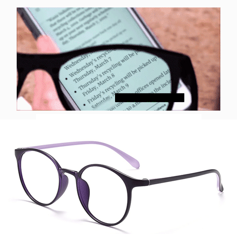 Anti-fatigue reading glasses