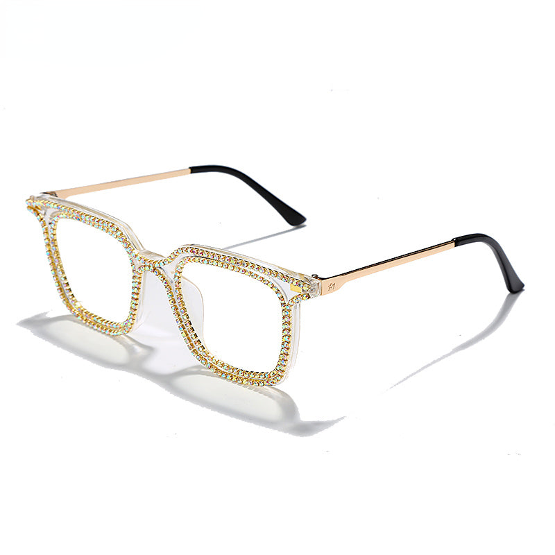 Luxury Rhinestone Frame Anti Blue Light Glasses