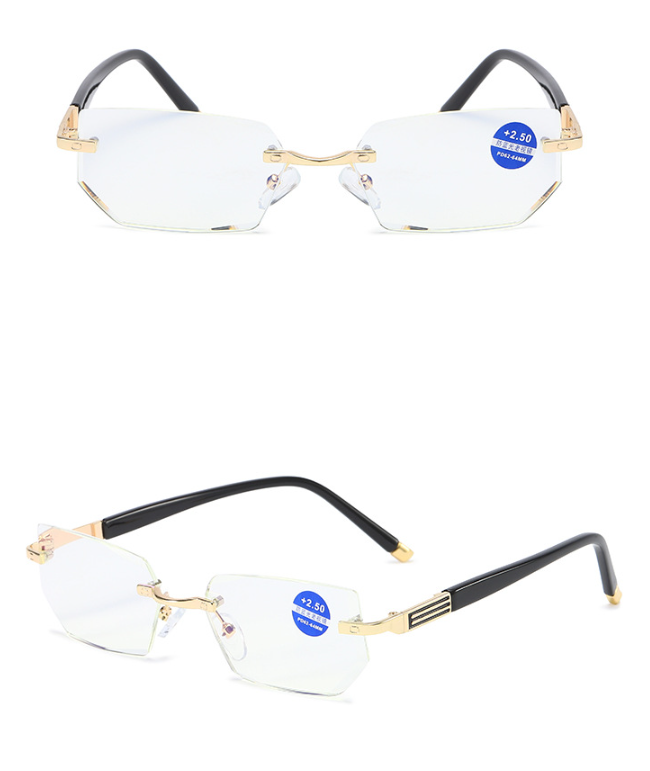 Anti-blue light metal presbyopia glasses