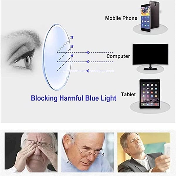 Progressive far and near reading glasses
