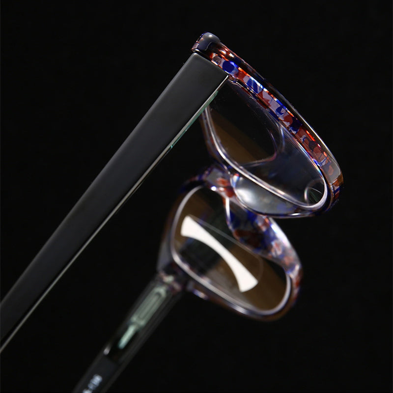 Progressive multi-focal anti-blue light reading glasses