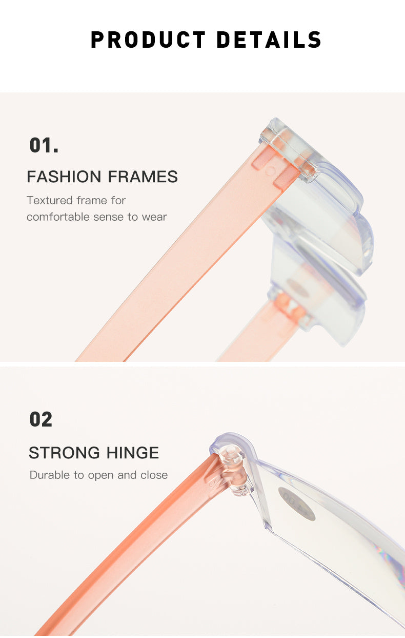 Foldable portable reading glasses