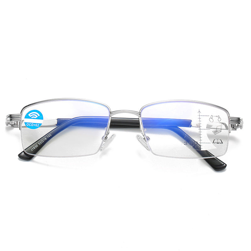 Progressive multi-focus reading glasses