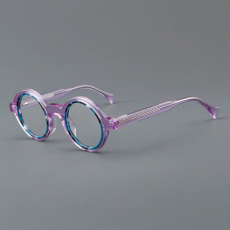 Fonda Acetate Round Retro Glasses Frame