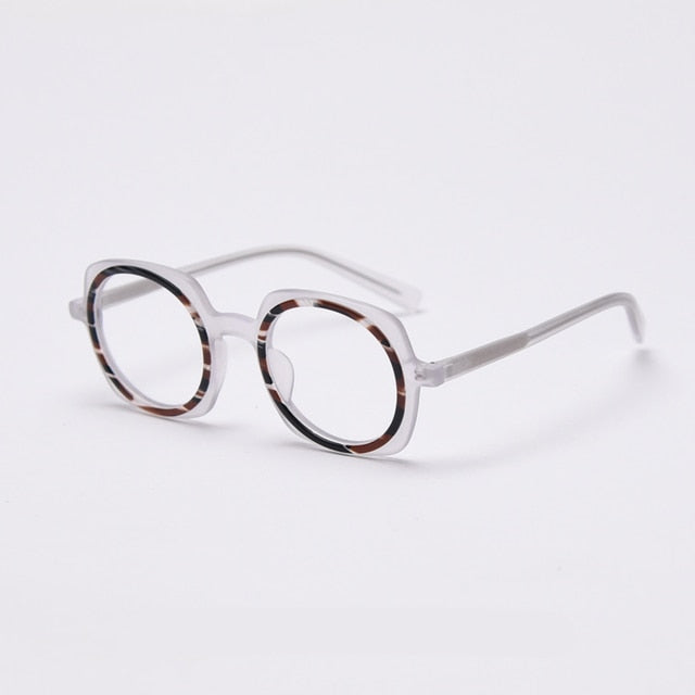 Kim Round Upscale Acetate Optical Glasses Frame