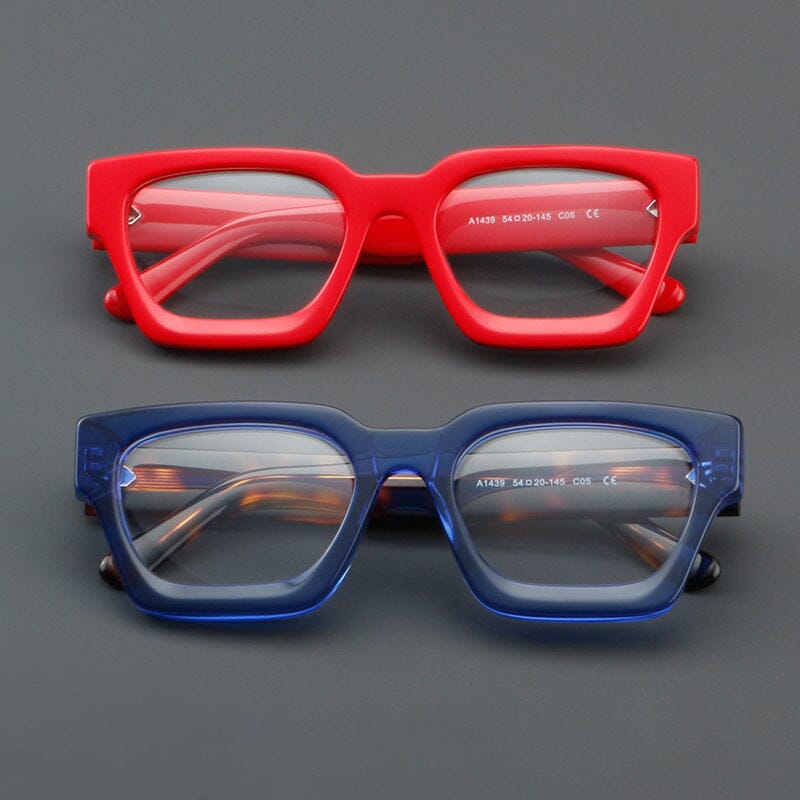 Lew Vintage Square Acetate Glasses Frame