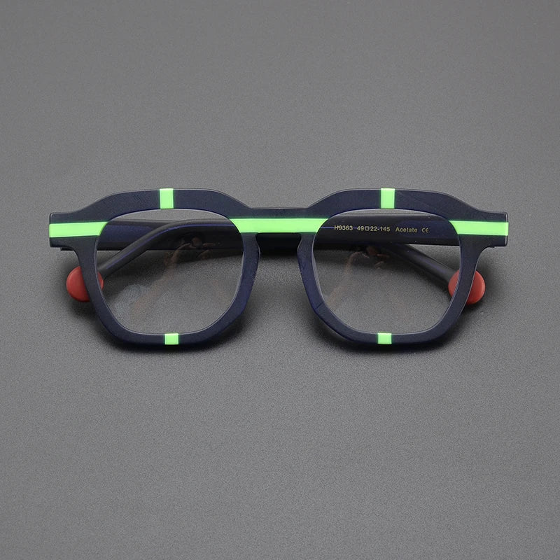 Amon Retro Rectangle Glasses Frame