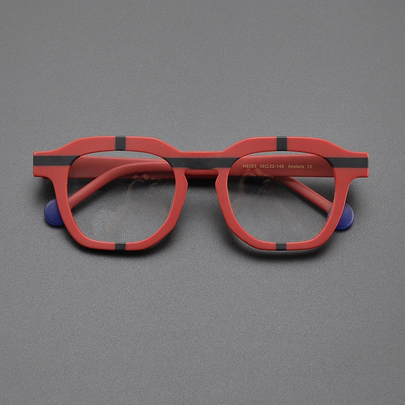 Amon Retro Rectangle Glasses Frame