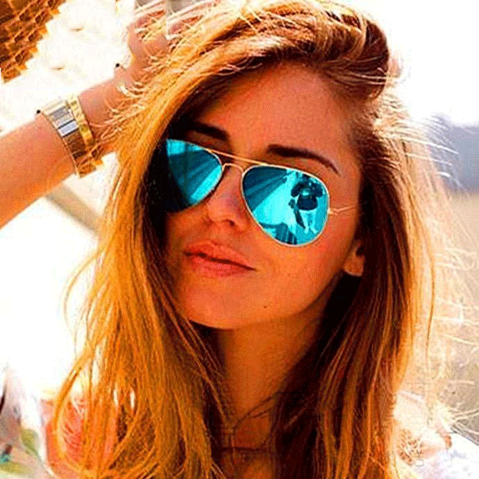 Aviator Polarized Mirror Sunglasses