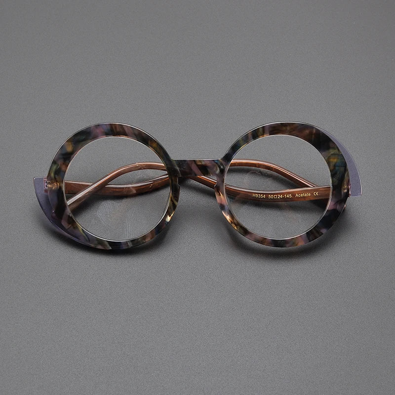 Pax Retro Round Acetate Glasses Frame