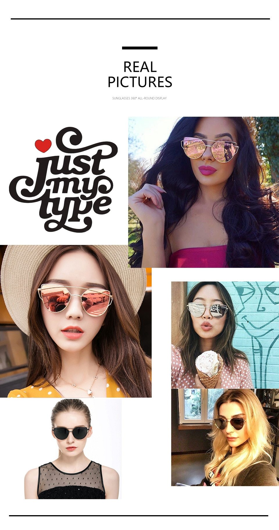 Vintage Metal Reflective Sunglasses