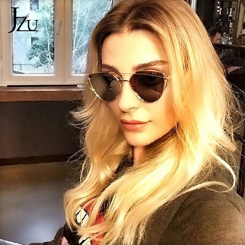 Vintage Metal Reflective Sunglasses