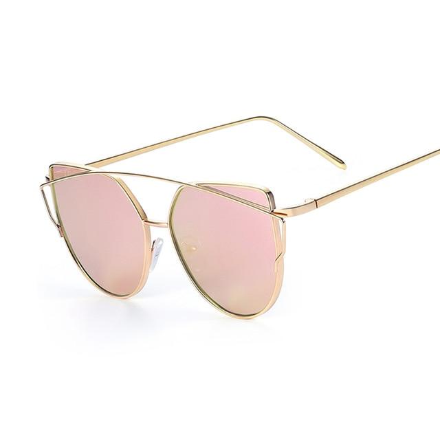 Vintage Metal Reflective Sunglasses