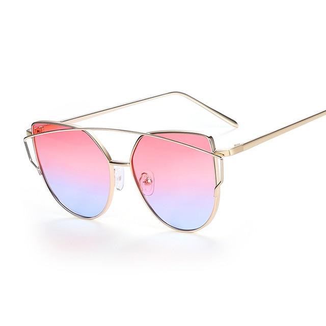 Vintage Metal Reflective Sunglasses