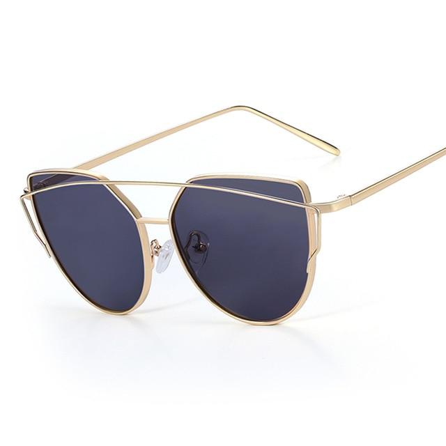 Vintage Metal Reflective Sunglasses