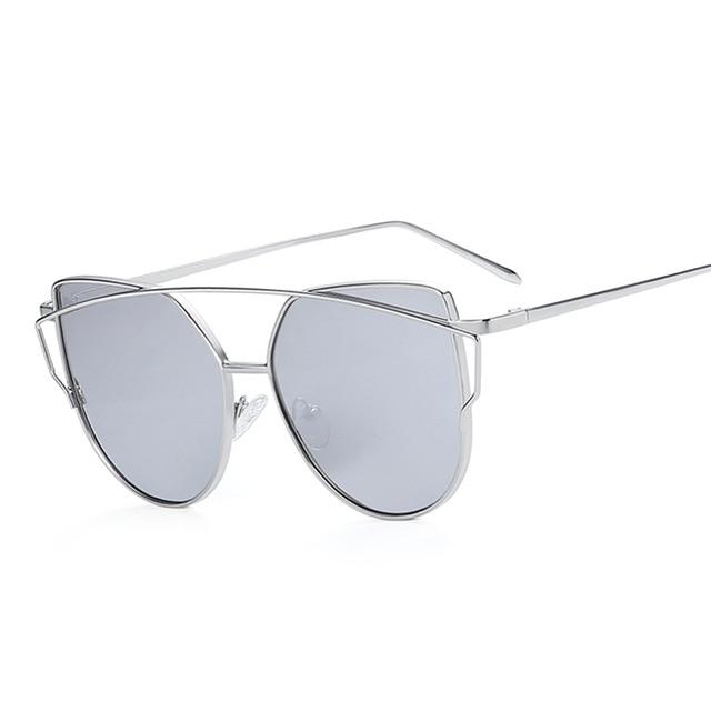 Vintage Metal Reflective Sunglasses