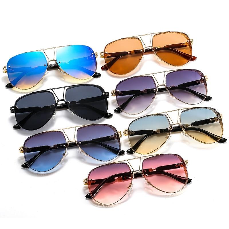 New Hollow Pattern Oval Sunglasses