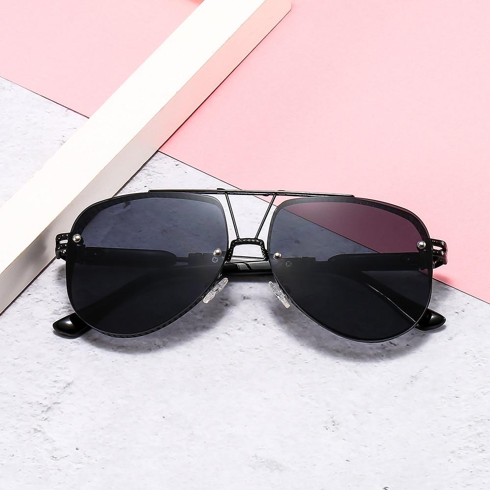 New Hollow Pattern Oval Sunglasses