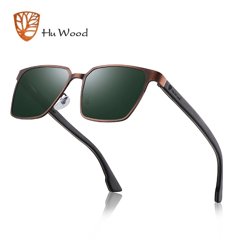 Men's Square Metal Frame Sunglasses