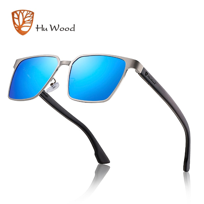 Men's Square Metal Frame Sunglasses