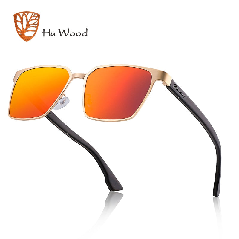 Men's Square Metal Frame Sunglasses