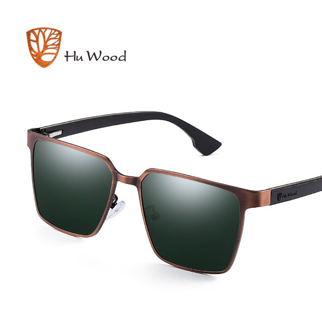 Men's Square Metal Frame Sunglasses