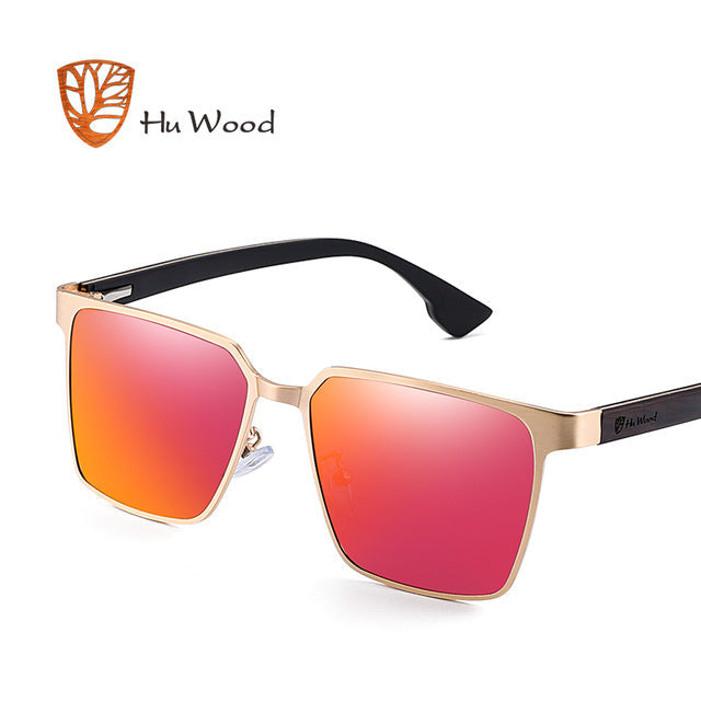 Men's Square Metal Frame Sunglasses